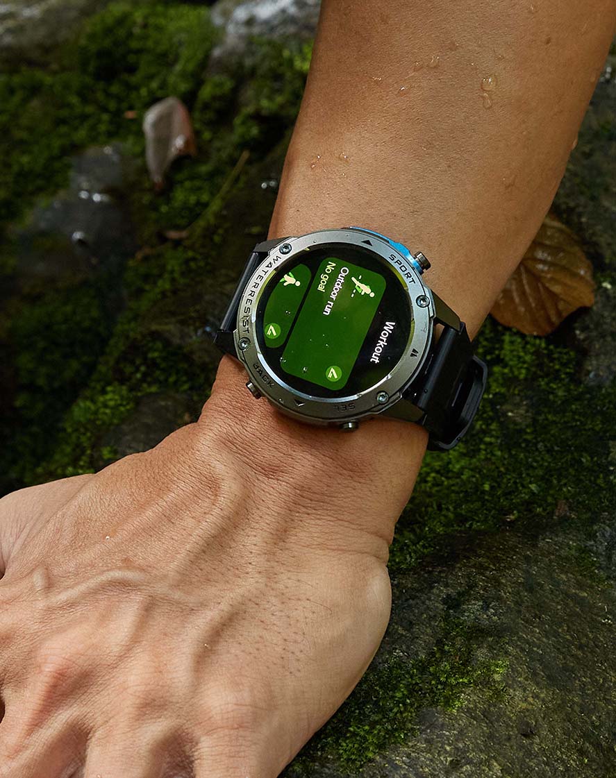 GPS Waterproof Smartwatch 5ATM Swim-Proof Outdoor Sport | ZenoApex