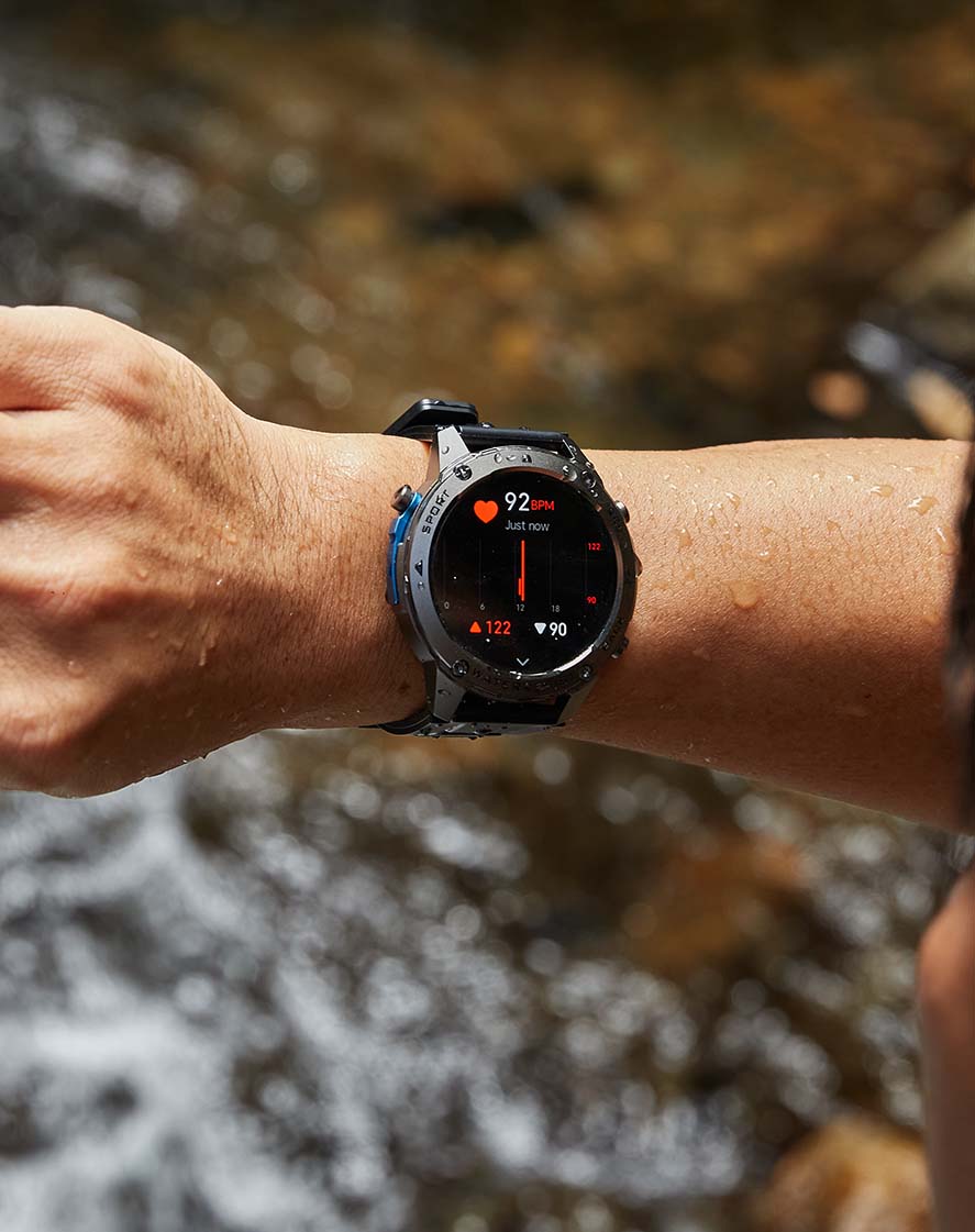 GPS Waterproof Smartwatch 5ATM Swim-Proof Outdoor Sport | ZenoApex